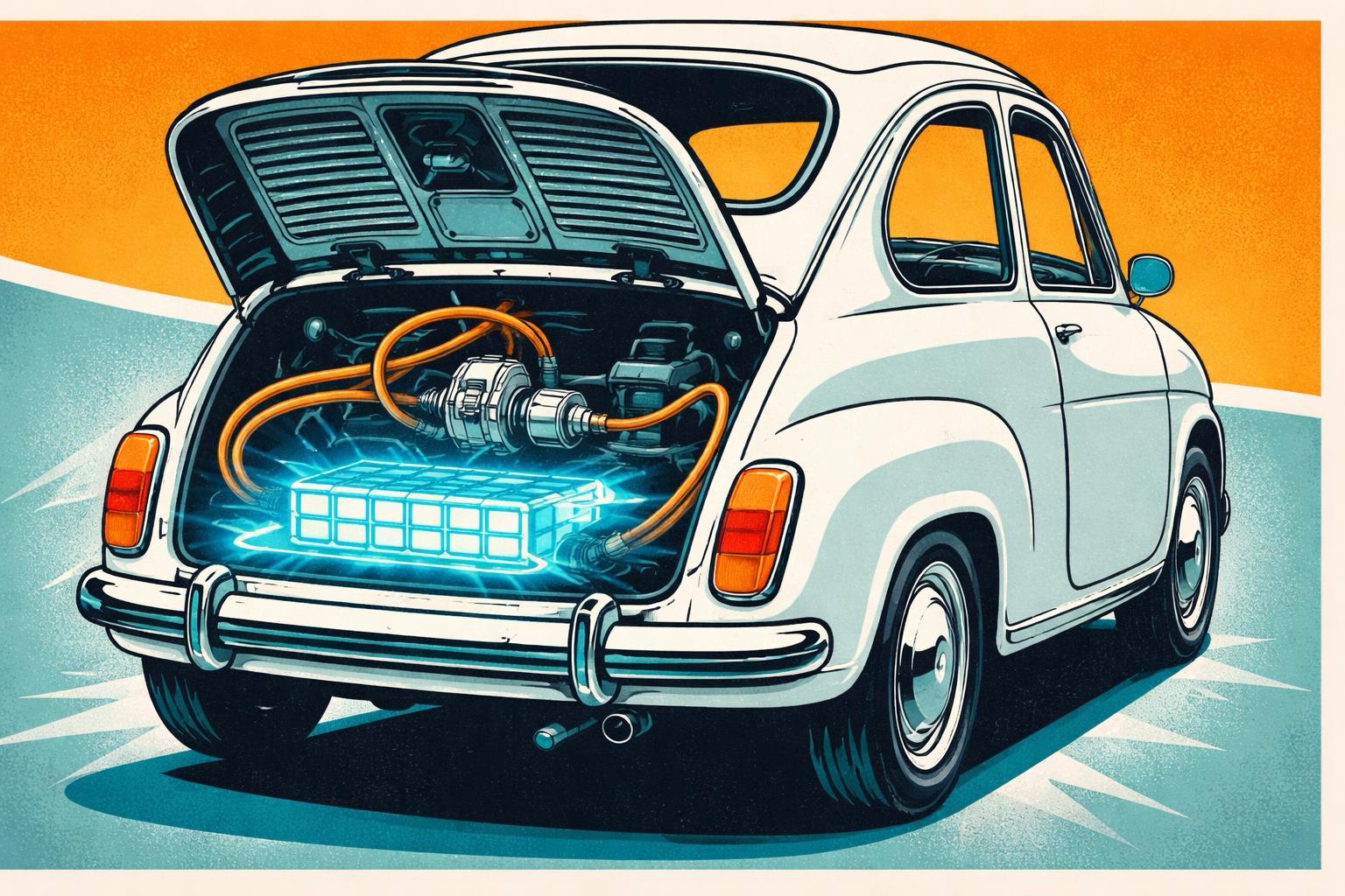 Il cuore elettrico della 600: batteria e motore del retrofit